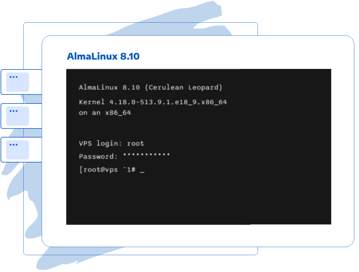 Kontrollieren Sie Ihren Server in Sekunden — direkt über das Terminal im Browser.