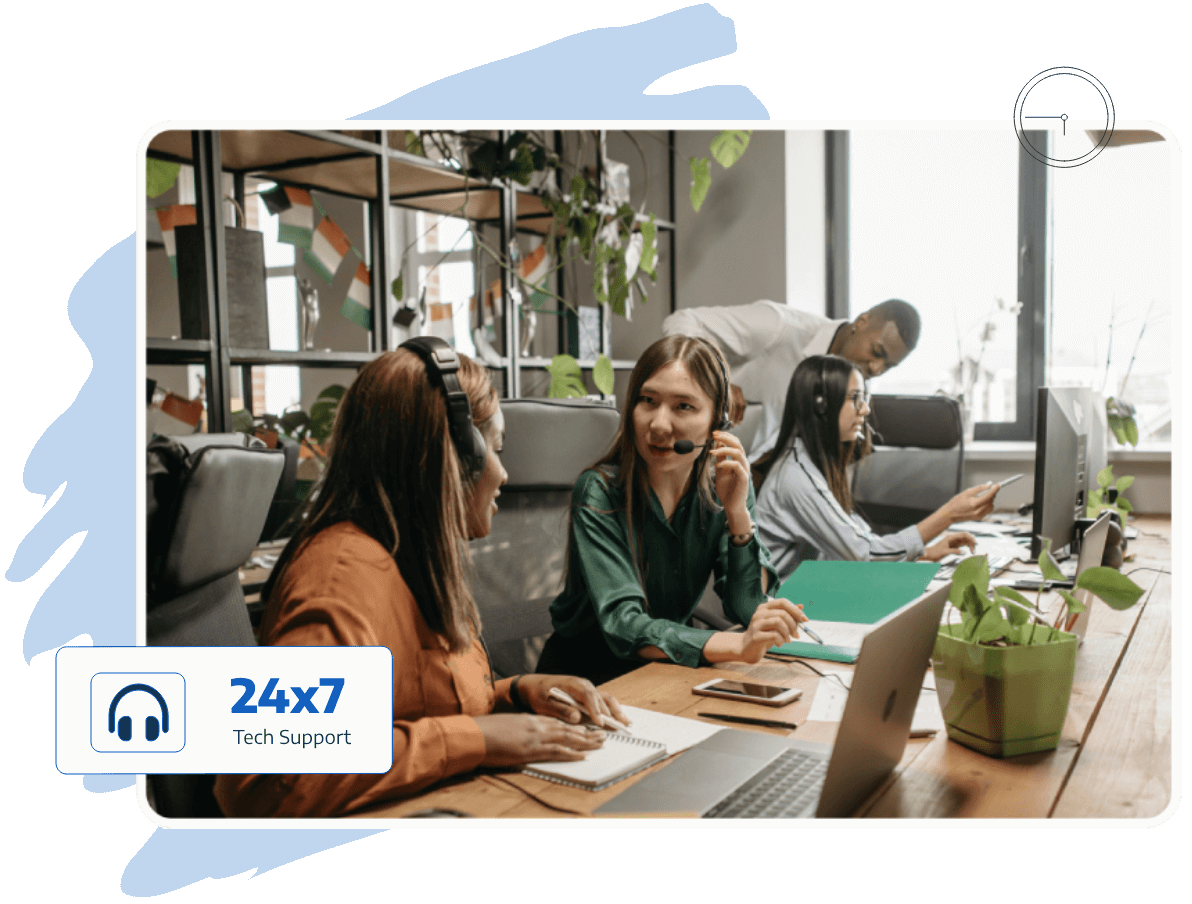 Unser technisches Team ist rund um die Uhr für Sie da.